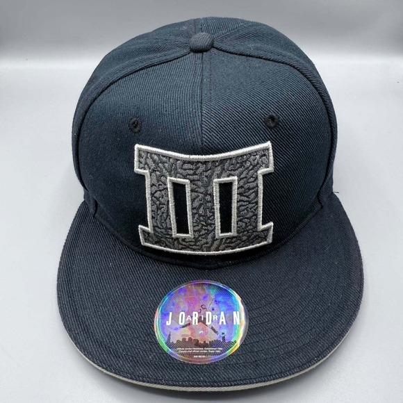 Air Jordan Hat Men Navy Cement Elephant‎ Embroidered Jumpman Snap Back Cap